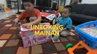Unboxing Mainan Kasir dan Trolly