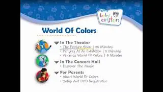 Baby Einstein world of colors dvd menu