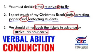 CONJUNCTION | Verbal Ability