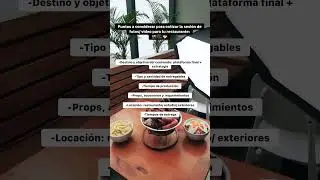 Puntos a considerar para cotizar una sesión de foto/ video 📸🎥📋