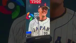 Nootbaar Hero Interview 👏👏🎉#wbc #japan #samuraijapan 🇯🇵