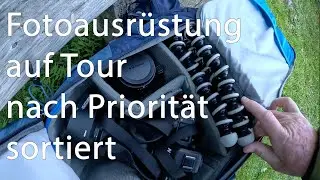 Fotoausrüstug auf Tour (nach Priorität sortiert)