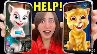 TALKING ANGELA HAUNTED | RUTHBELL | TALKING TOM AND ANGELA HAUNTED 👻