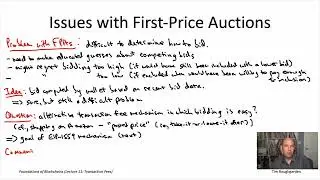 Foundations of Blockchains (Lecture 11.4: Issues with First-Price Auctions)