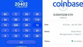 EFast EFree - Earn FREE Ethereum By Watching ADS - Payment Proof (Coinbase Only) Android