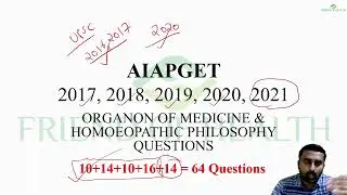AIAPGET 2021 Organon 14 Questions | Organon Aphorisms Revision Course | Homoeopathy AIAPGET 2022