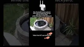 I use wansview w7 #securitycamera to keep an eye on my koi pond & controls are great.#homesecurity