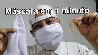 Mascara em 1 minuto apenas - cloth mask in 1 minute . by Takenaka.