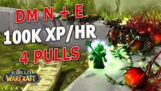 WoW Classic - Dire Maul N+E Mage Solo Speed Leveling Farm! 57-60 in 7 hours!
