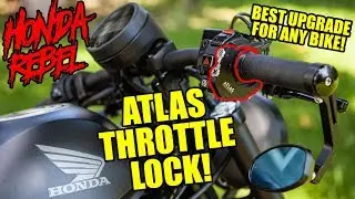 Atlas Throttle Lock - Install, Review, Test Ride - Honda Rebel 500