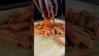 Air-Fried Carrots | The BEST Potato Alternative #asmr #shorts