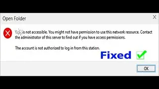 Fix Server is Not Accessible You Might Not Have Permission to Use This Network Resourece