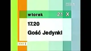 Программа передач и конец эфира (TVP 1 Польша, 20.10.2003)