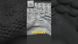 Blender VDM Dragon Sculpting brushes #b3d #blender3d #blendertutorial