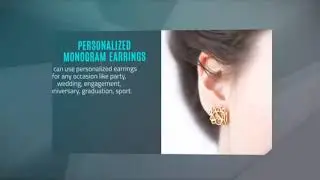 Personalized Monogram Earrings For Women