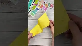 Tri Fold Angle Mixed Media Card #handmadecards #cardmaking