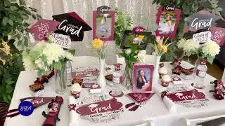 Maroon Graduation Party Theme Decorations for Class of 2023 from Big Dot of Happiness