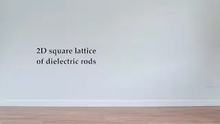 Square lattice of dielectric rods