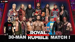 WWE 2K24 LEGENRDARY ROYAL RUMBLE MATCH AT WRESTLEMANIA XLI ! WWE 2K24 30 MAN ROYAL RUMBLE MATCH