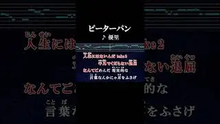 人生にはないんだtake2 #カラオケ #歌詞 #onvocal #本人ボーカル #ピーターパン #優里 #2020