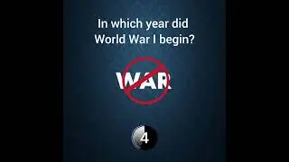 In which year did World War I begin?