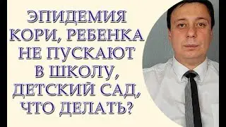 Эпидемия кори, ребенка не пускают в школу, детский сад, что делать?