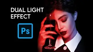 Simple Way To Apply a DUAL LIGHTING Effect In Photoshop! With Mohsin khan Creation