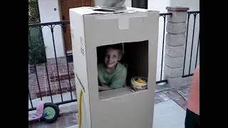 Kids playing drive up window