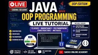 Java Programming Live Coding Session 2026 | Classes, Objects, Polymorphism & Constructors