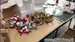 Производство новогодних игрушек в Китае!🎄