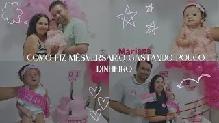 Primeiro mesversário da minha Bebê | Foi só um bolinho | Fantasiei minha bebê de prefeita
