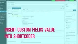 Insert custom field value into shortcode with Shortcoder WordPress plugin