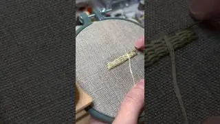 Raised Stem Stitch #embroidery #embroiderytutorial #embroiderystitches #handembroidery