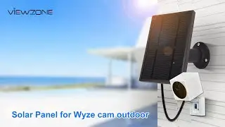 Weatherproof Solar Panel for Outdoor Security Camera,5W Solar Panel for wireless Security Camera