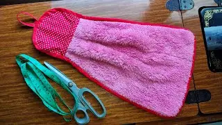DIY Hand Towel using Old towel // Tutorial and Patterns// Ricca Ventura