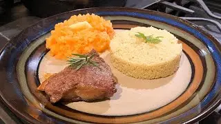 Seared lamb Chops. Cast Iron Cooking