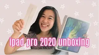 ipad pro 11" 2020 unboxing  + apple pencil 2 + free airpods! ☆