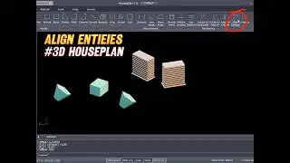 #CAD 3D Houseplan - Align Entities