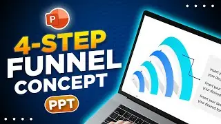 How To Make a 4-Step Funnel Concept Design in PowerPoint