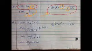 Derivatives of Logarithmic Functions with Base b
