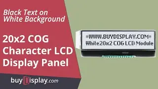 White 20x2 COG Character LCD Display NT7605 Controller Pin Header Connection