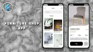 Furniture Shop App - Speed Code - Flutter UI - Staggered Dual View - Custom Clipper