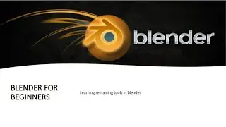 Blender for Beginners: Learning Tools in Edit Mode (Knife, Poly Build, Spin, Smooth, Slide. etc