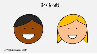DRAWATHON: Draw a Boy & Girl in PowerPoint