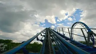 【4K60帧】第一视角：鹰击蓝空(Blue Hawk)过山车|乔治亚六旗游乐园|CoasterForce