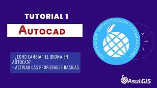AutoCAD Tutorial 1: ¿Como cambiar el idioma en AutoCAD? y Activar las propiedades basicas