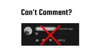 You can't comment on this video