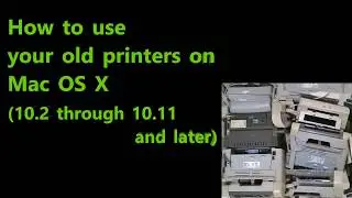 Tutorial - Use Canon MP Printers on Mac : Fix printer not recognised ( macOSX, Sierra, High Sierra )
