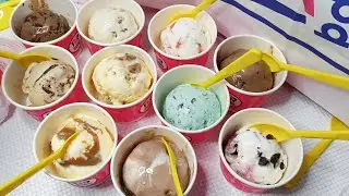 10 Flavours Baskin Robbins Ice Cream 🍨