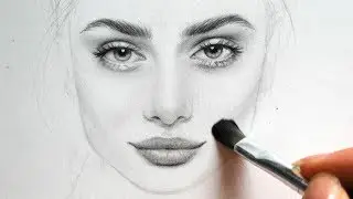 Drawing and Shading a Girl / Female Face - My SKETCHBOOK Practice